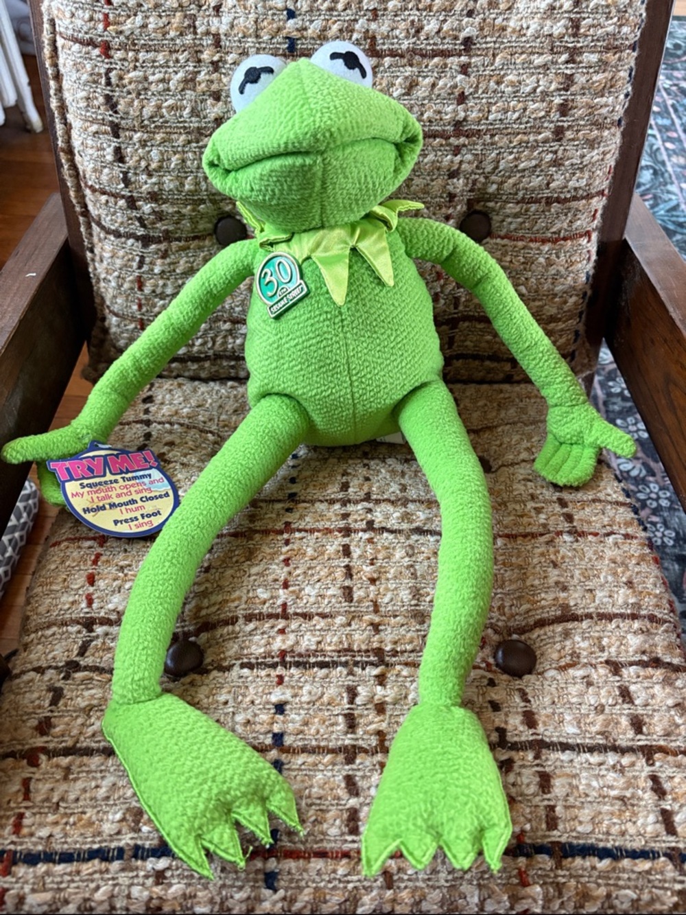Tyco Green Kermit the Frog Plush